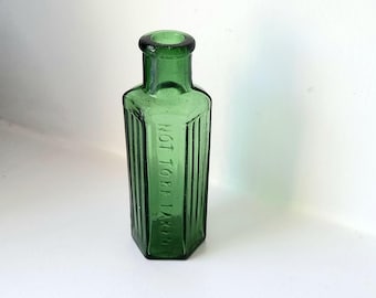 緑色のガラス毒瓶 19世紀 - Etsy 日本