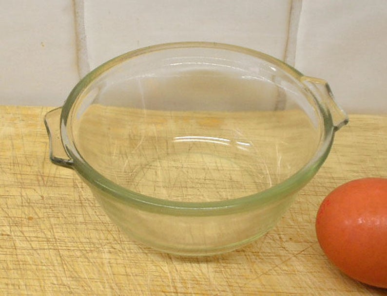 clear glass Pyrex oven proof glassware retro cookware Vintage Pyrex