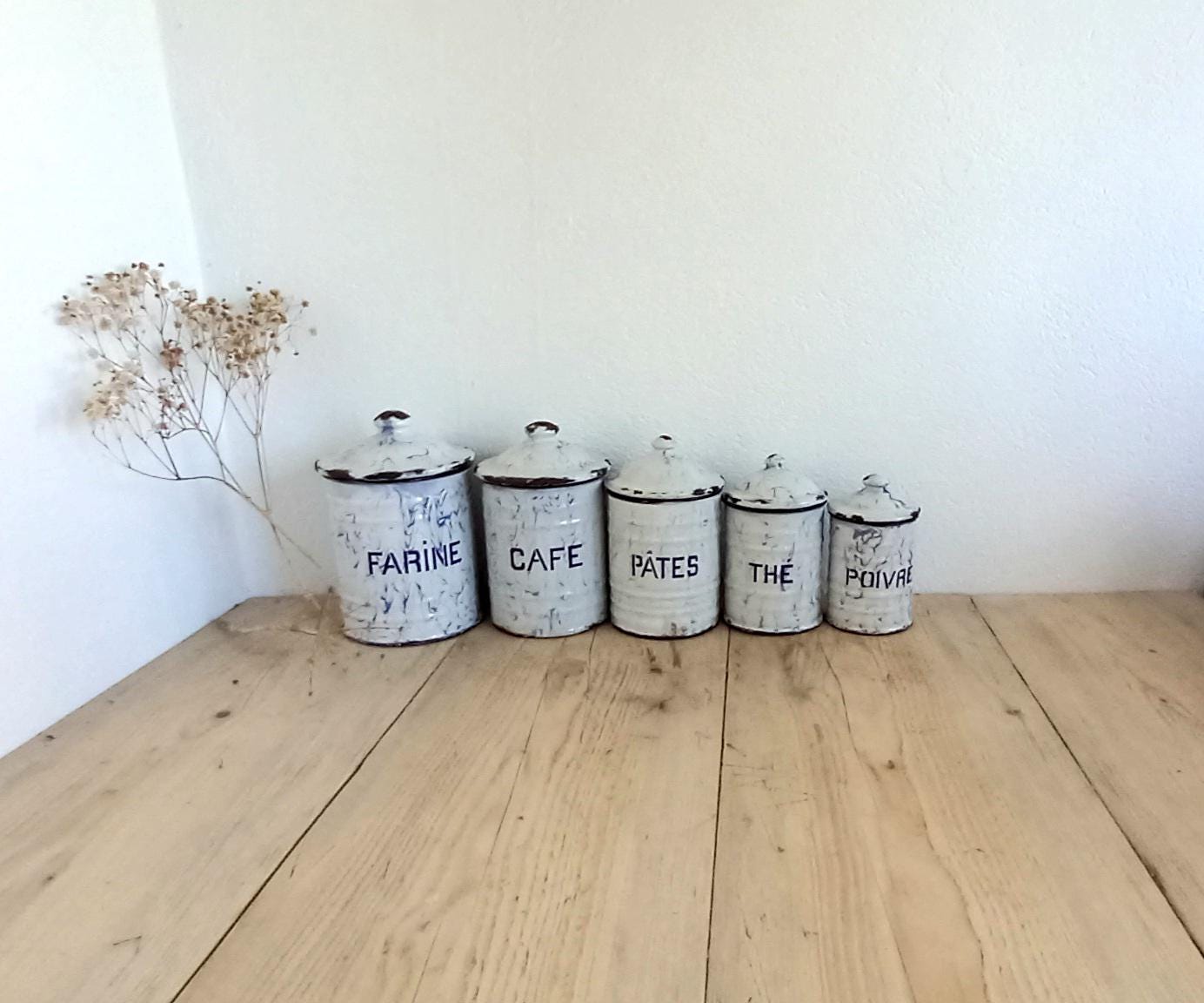 Bread bin and canister set - Etsy 日本