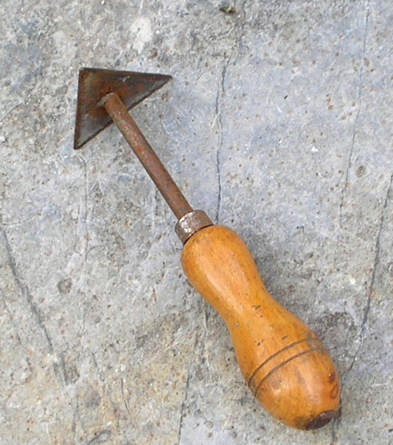 Vintage Scraper Tool Triangular Head. Antique Tools Old Etsy