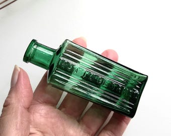 緑色のガラス瓶 緑色のガラス毒瓶 19世紀 - Etsy 日本