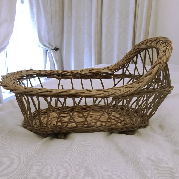Wicker Cradle Etsy