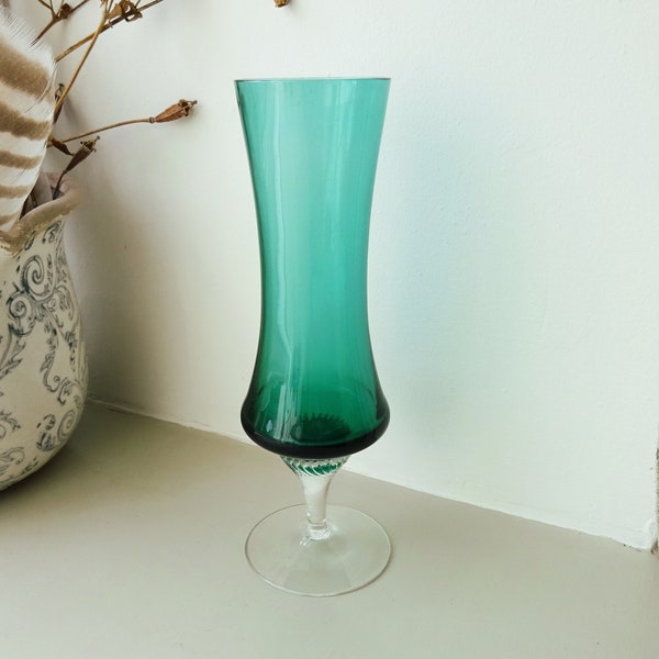 Teal Flower Vase Etsy