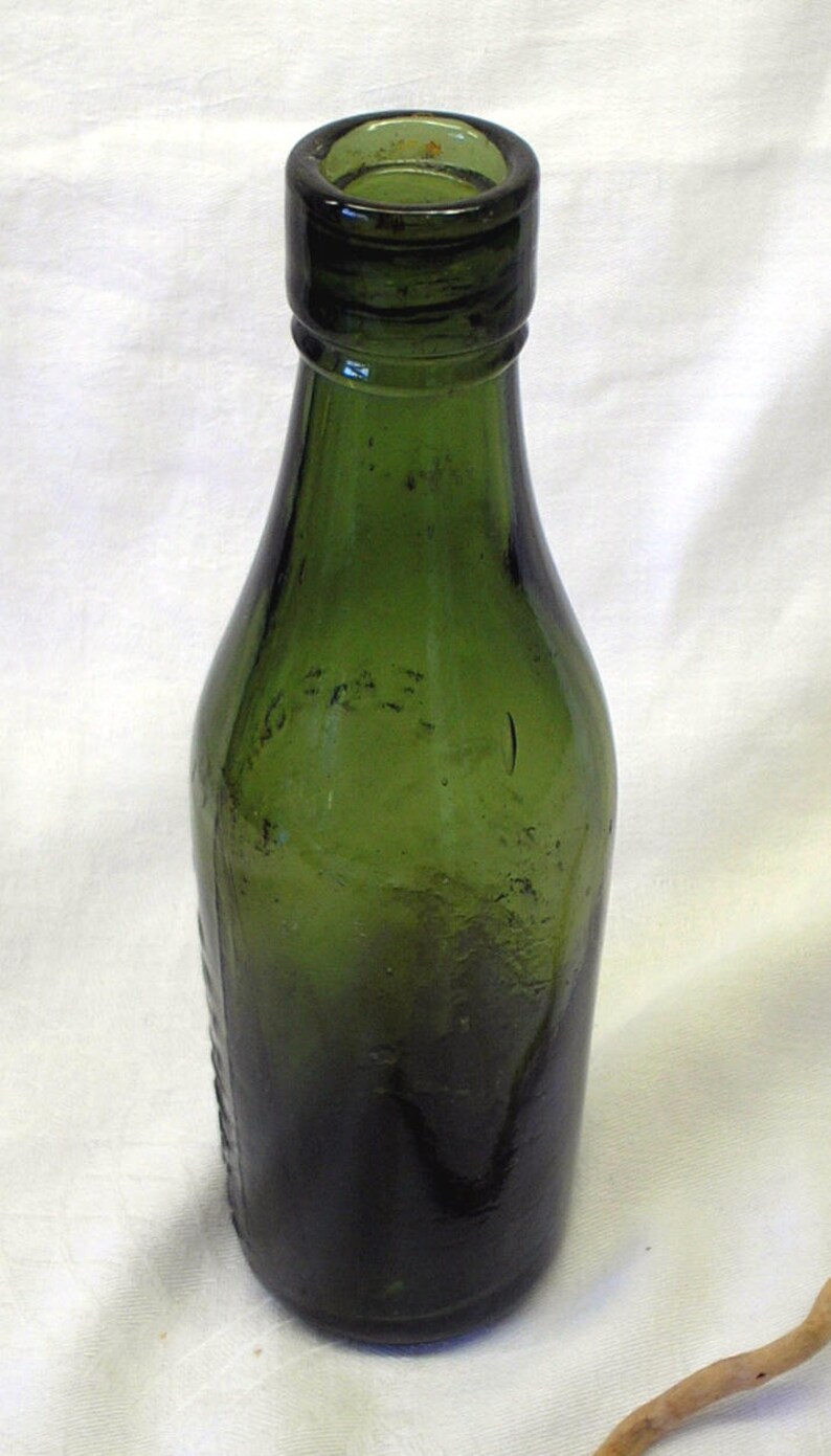 Antique Green Beer Bottle. Victorian / Edwardian Birbot CS & Etsy