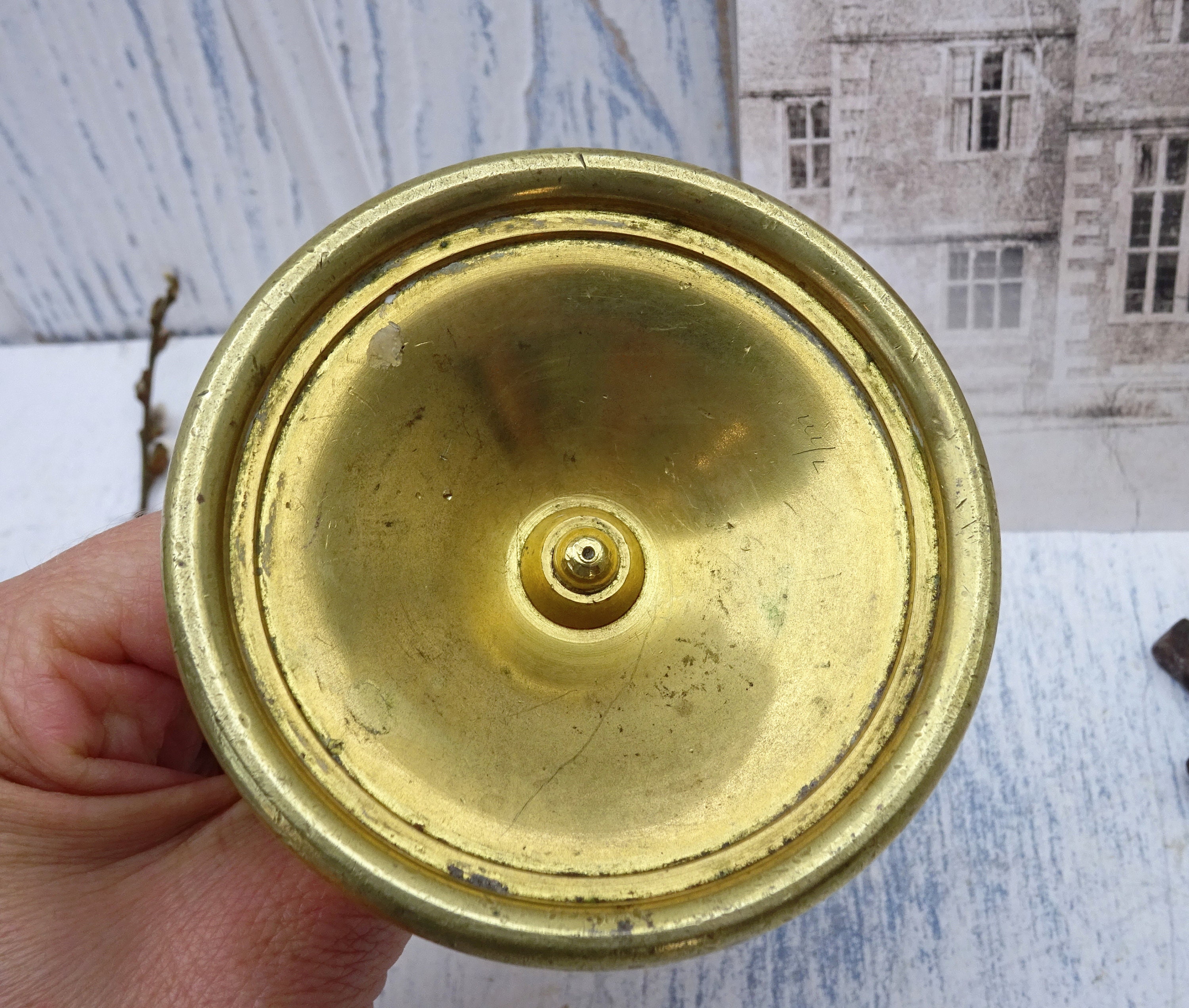 Antique Brass Candlestick Small Brass Candlestick Holder Etsy