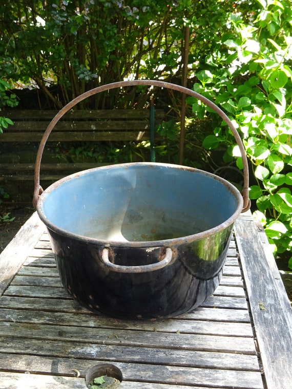 Antique Cast Iron Pot with Handle