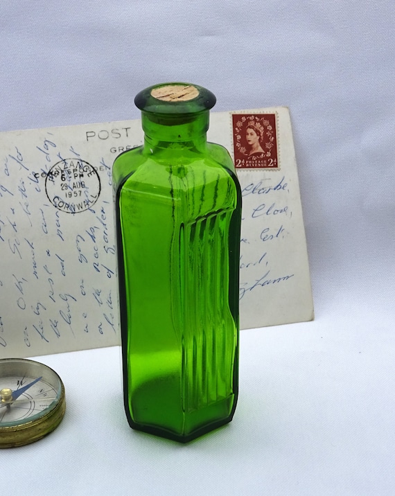 ヴィンテージ 薬品瓶 透かしほおずき 烏瓜 苔付き木 標本瓶 古道具 古道具 透明の薬瓶(単品売り) | tsuyukusa store