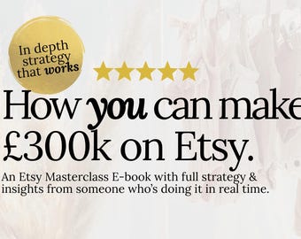 Etsy Meisterklasse eBook: Starte & wachse deinen Shop (PDF-Download