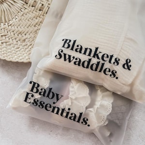 Krankenhaus Taschen Organizer - Mehrere Größen. 15 wiederverwendbare, wiederverschließbare Beutel für Schwangerschaftstasche, Geschenk zur Geburt,