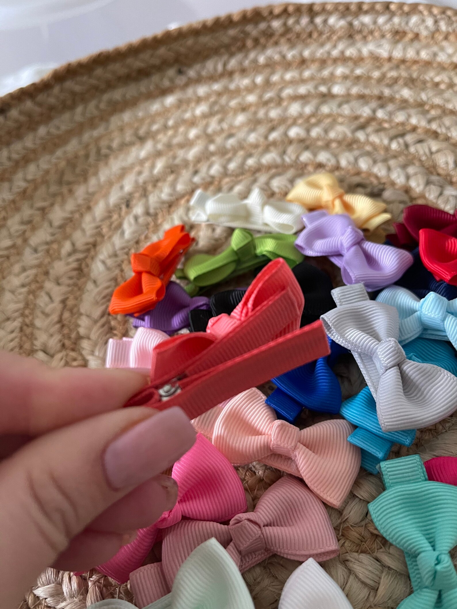 Mini Hair Clips Hair Bow Clips Kids Hair Clips Etsy