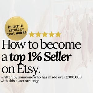 Etsy Masterclass eBook | Start & Grow a Successful Etsy Shop | SEO, Pricing, Listings, Keywords, Small Business Tips | Etsy for Beginners