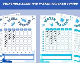 Wasser und Schlaf Tracker Combo