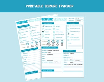 Seizuer Tracker Blau | Planer für epileptische und nicht-epileptische Anfälle
