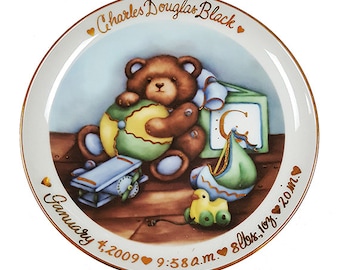 Personalized Birth Plate