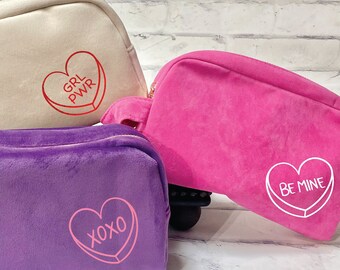 Valentijns gepersonaliseerd cadeau Gepersonaliseerde make-up tas Geschenken voor vrouwen Geschenken voor vakantie Rits zakjes cadeau voor moeder Aangepaste cadeau-ideeën