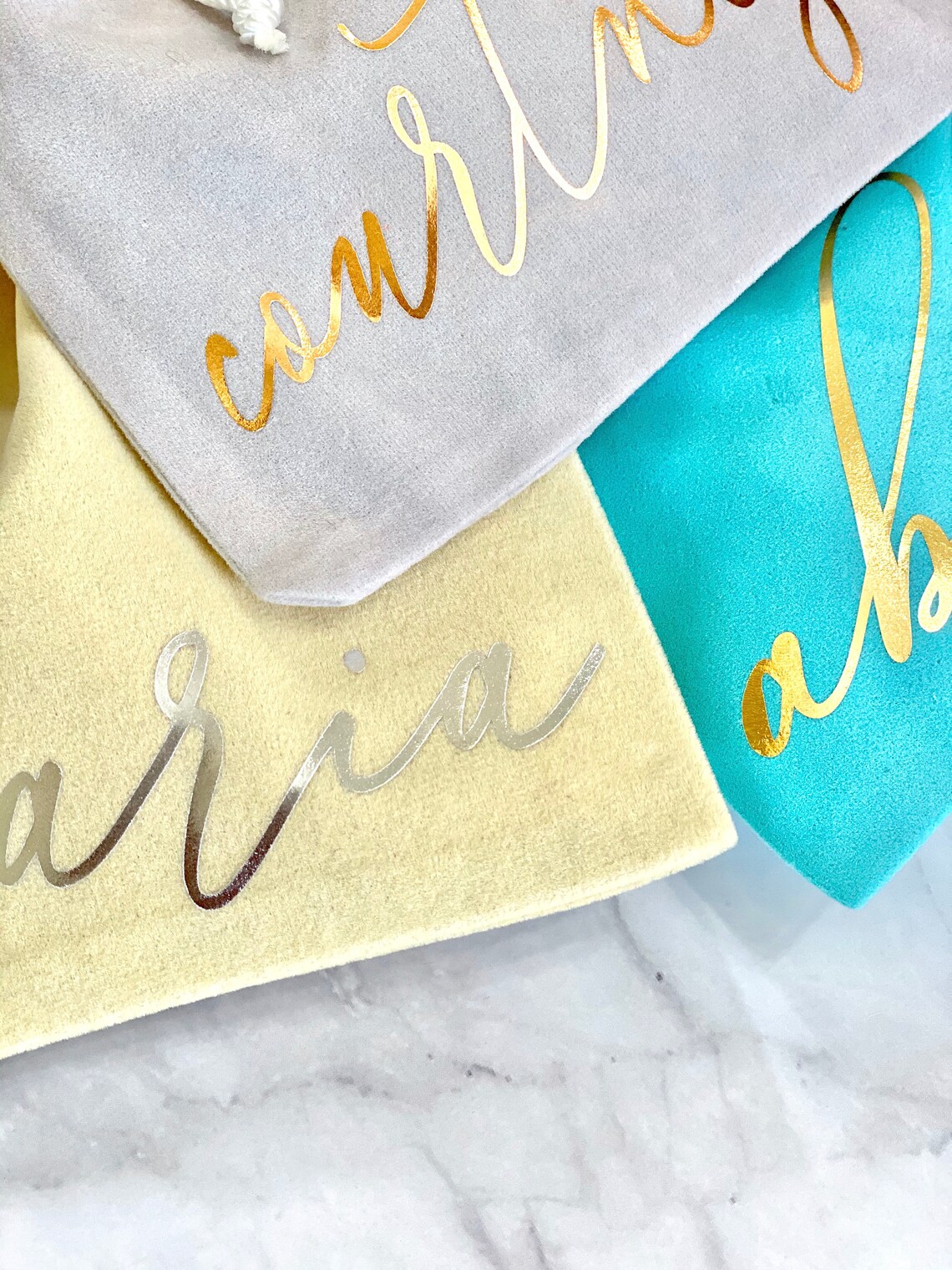 Personalized Velvet Bags Favor Bags Gift Bag Bridesmaid Etsy