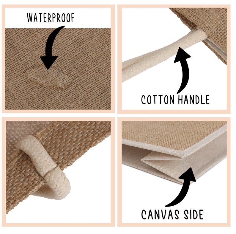 Palm Leaf Burlap Tote Bag Personalized Tropical Gift Bags Etsy