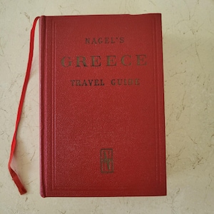 Nagel&#39;s Greece Travel Guide 1964 Vintage Hardcover Vacation Fold Out Maps
