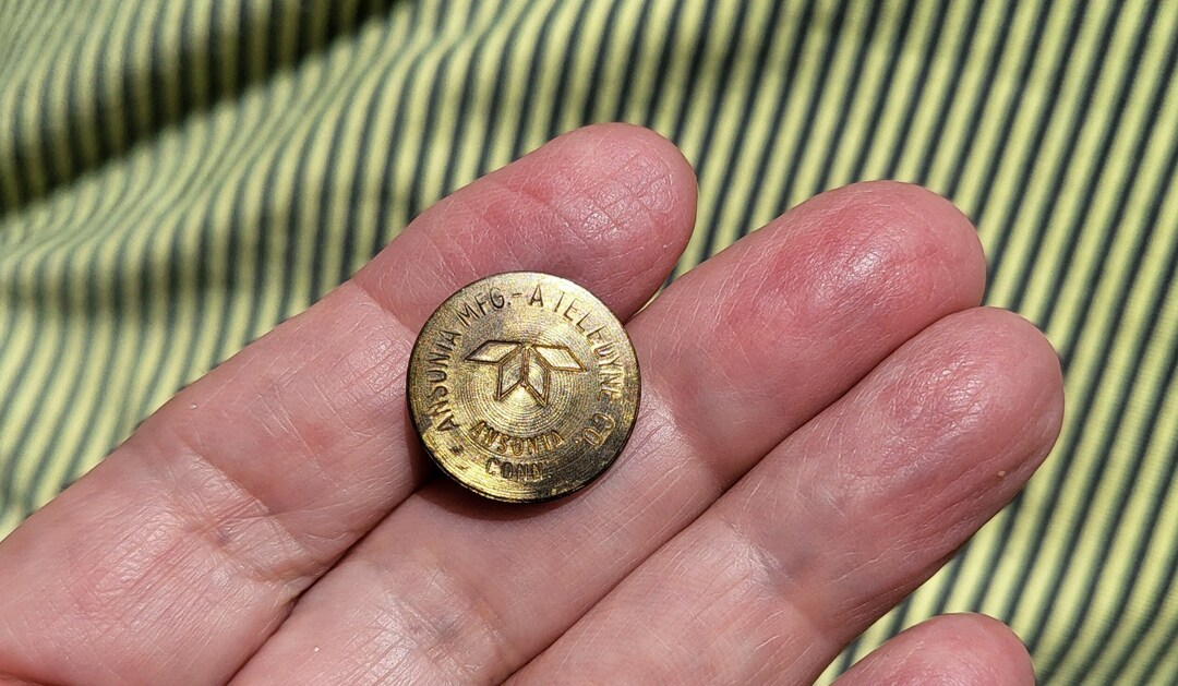 Golf Ball Marker, Vintage Ansonia MFG A Teledyne Co. Ansonia Conn, Golf