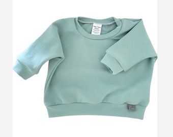 Fern Crew pullover, dolman sleeve in french terry