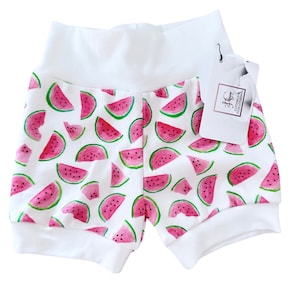 Watermelon shorts on organic cotton