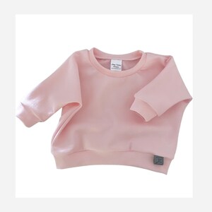 Peony Crew pullover in french terry