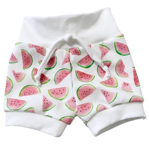 Watermelon shorts on organic cotton