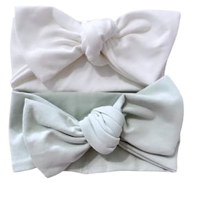 Honeydew green head ties