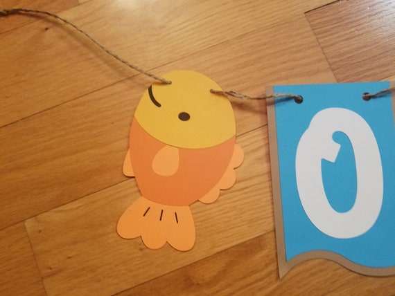 Fish Highchair Birthday Banner O Fish Ally One Bunting Etsy