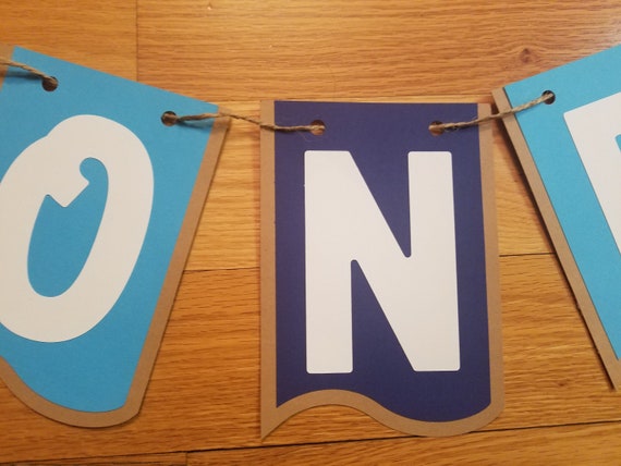 Fish Highchair Birthday Banner O Fish Ally One Bunting Etsy