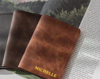 Leather Passport Cover Rersonalized, Passport Holder for men and women,Travel Passport Wallet, Custom Travel Gift, Christmas Gift for Family