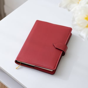 Classic Red Note Pad Leather Journal Notebook Gift For Teenage