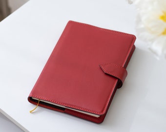 Classic Red Note Pad Leather Journal Notebook Gift For Teenage