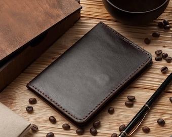 Leather Passport Cover Magnetic Closure, Personalized Anniversary Gift, Custom Engraved Passport Holder for Travelers Mr Mrs