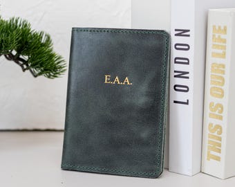 Personalized Leather Family Passport Holder: Travel Wallet for Two passports, Travel Document Wallet