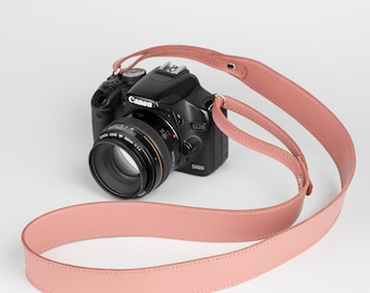 Custom Camera Strap, Leather Camera Strap Personalized, DSLR Camera Strap for Canon Sony, Photographer Gear, Custom Gift for Photographers