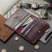 Genuine leather burgundy wallet, unisex travel organizer, bifold document holder, credit card holder, travel wallet, big wallet for women 