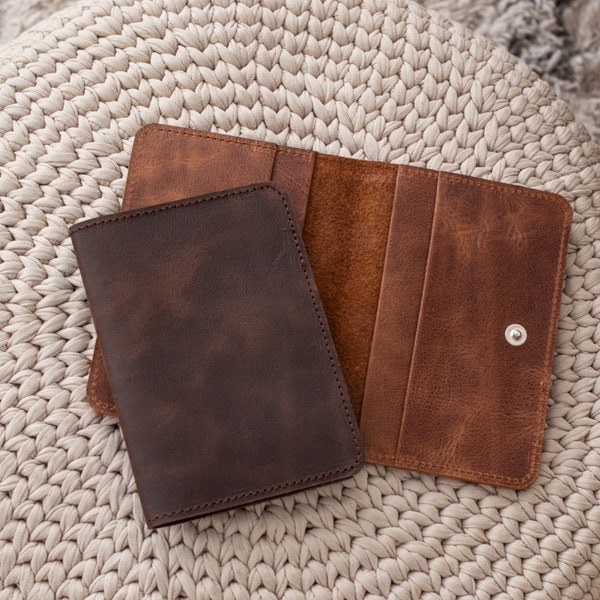 Personalized Genuine Leather Passport Holder, Vintage Travel Wallet, travel accessories, chic passport cover, monogrammed passport cover