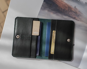 Personalized Leather Family Passport Holder: Travel Wallet, Custom Engraving