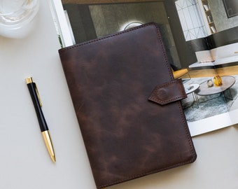 Personalized Leather Notebook Journal Sketchbook Cover, Travelers notebook, Vintage Journal, Mentor Gift for Men