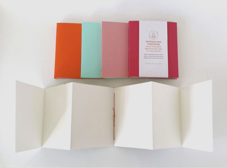 Watercolour Concertina Book Accordion Watercolour Paper Etsy