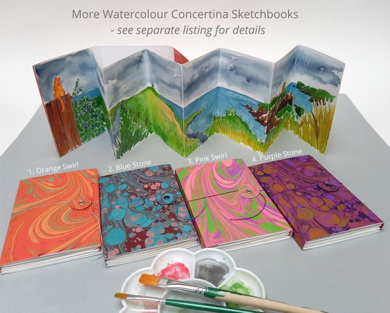 Book Sketchbook Mini Watercolor Sketchbook Water Color Paper Sketchbook for  Gift