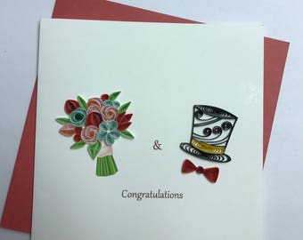 Wedding Quilling Greeting Card