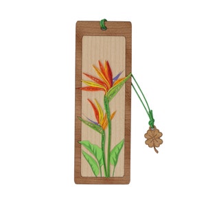 Marcador Bird of Paradise, marcador de quilling, marcador, cartões de quilling, cartões de quilling, quilling, marcador feito à mão