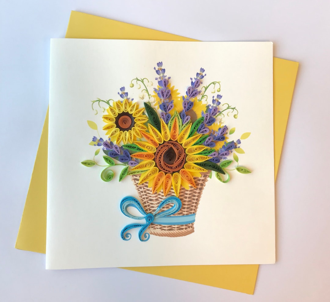 Flower Card, Quilling Greeting Card, Handmade Greeting Card, Quilling Cards, Quilled Cards, Greeting Card - Etsy Canada