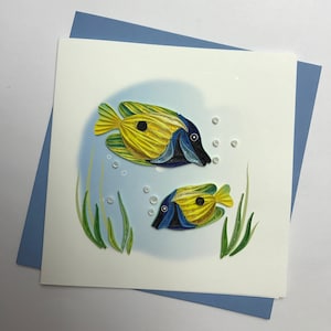 Quilling de poisson Carte de vœux