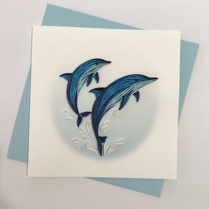 Dolphin Quilling Greeting Card