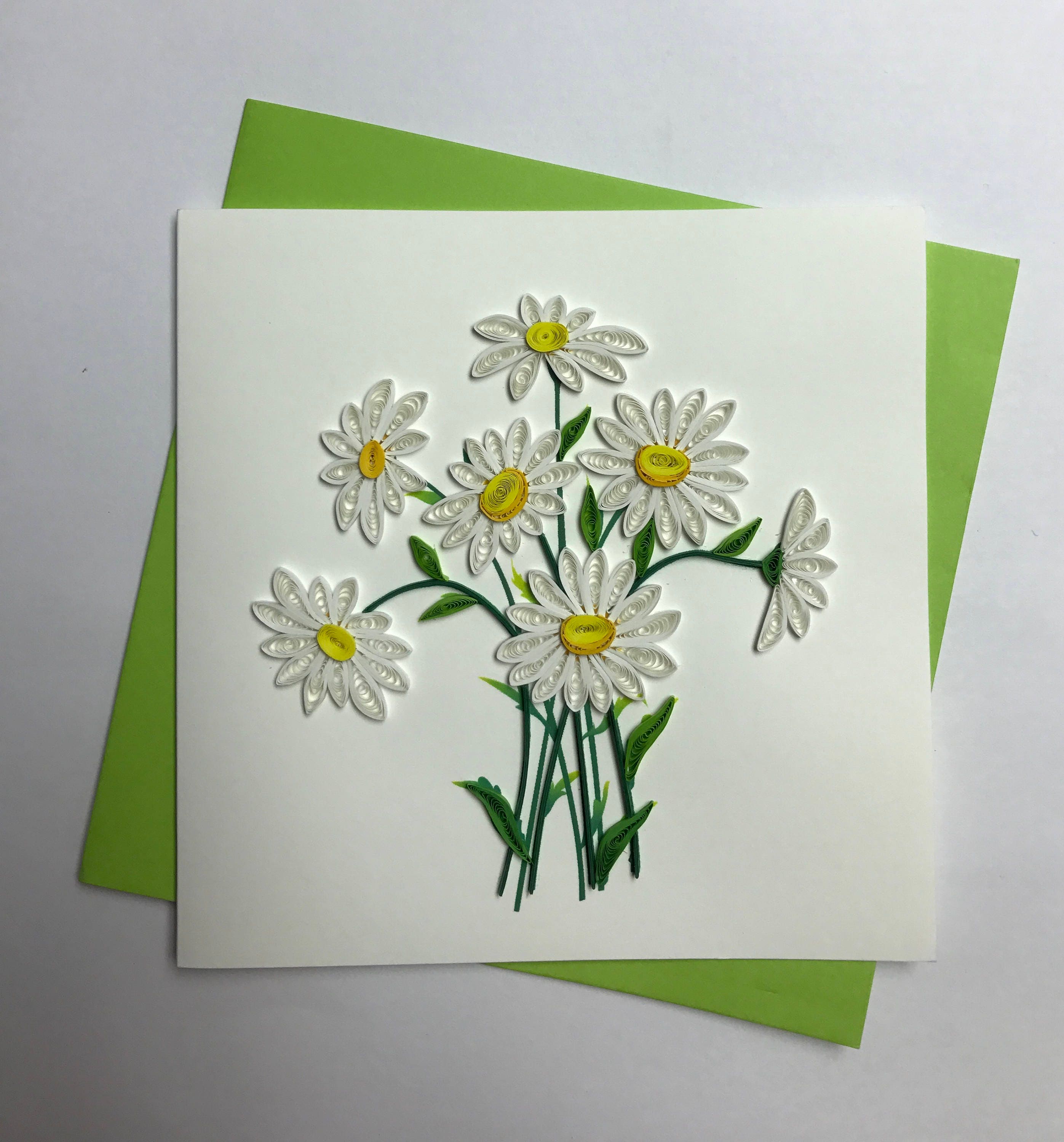 GREETING CARD - GOOD LUCK (DAISIES)