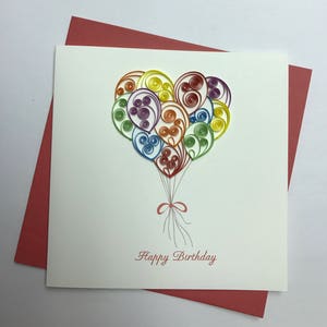 Happy Birthday Quilling Greeting Card
