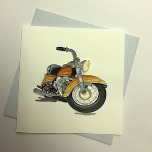 Quilling moto Carte de vœux